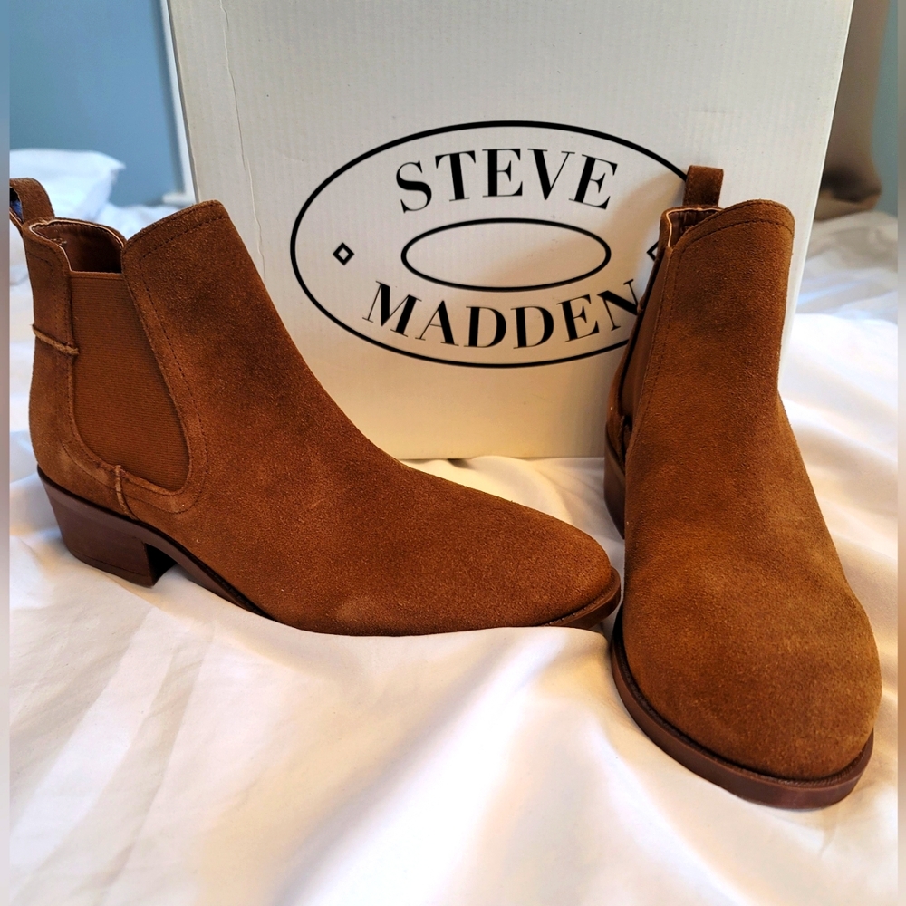 Suede Chelsea bootie